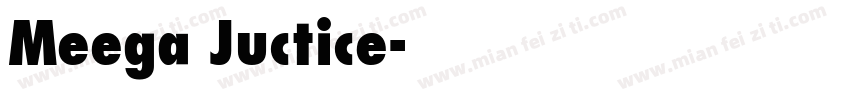 Meega Juctice字体转换